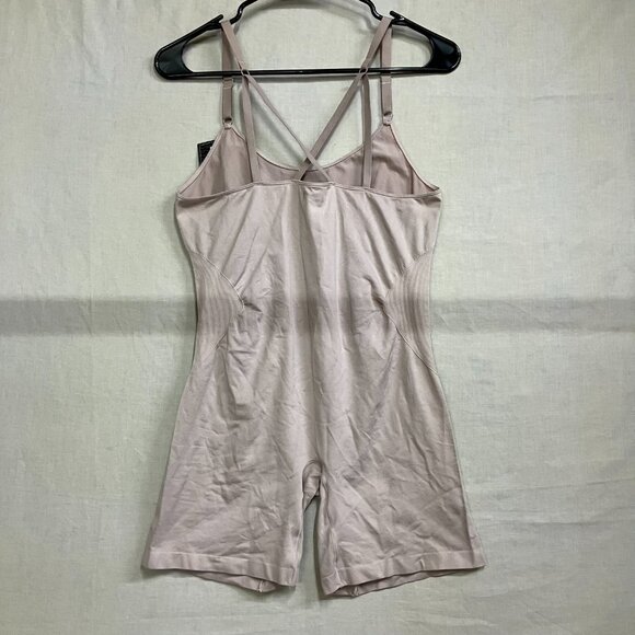 Maidenform Women's XL Blush Shapewear Seamless Mid Thigh Bodysuit Light Shaping - Picture 5 of 15